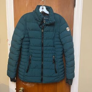HFX Women’s Teal Puffer Jacket with Black Accents